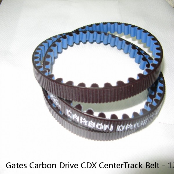 Gates Carbon Drive CDX CenterTrack Belt - 128t, Black #1 small image