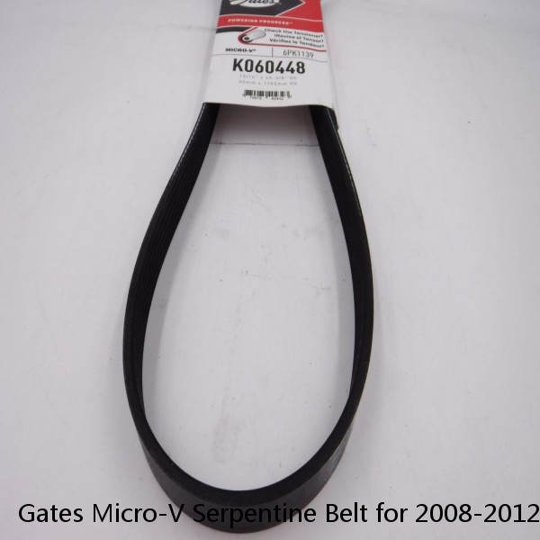 Gates Micro-V Serpentine Belt for 2008-2012 Mitsubishi Lancer 2.0L 2.4L L4 iw #1 image